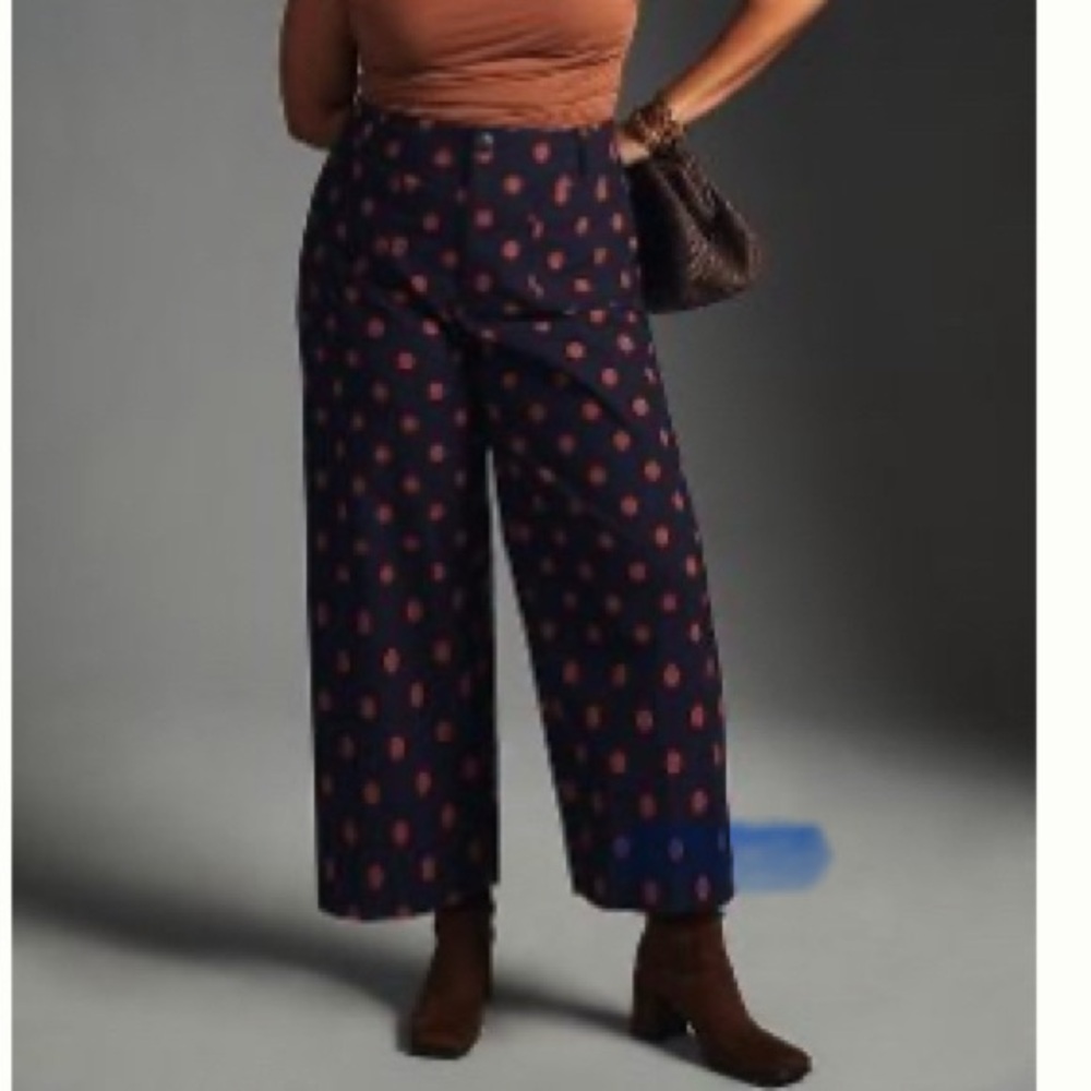 The Collette cropped wide leg pant by Maeve- magic fabric edition